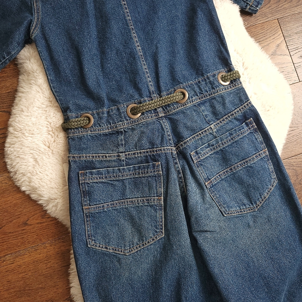 Free People Edison Wideleg Coveralls Denim Boilersuit - Picture 9 of 11
